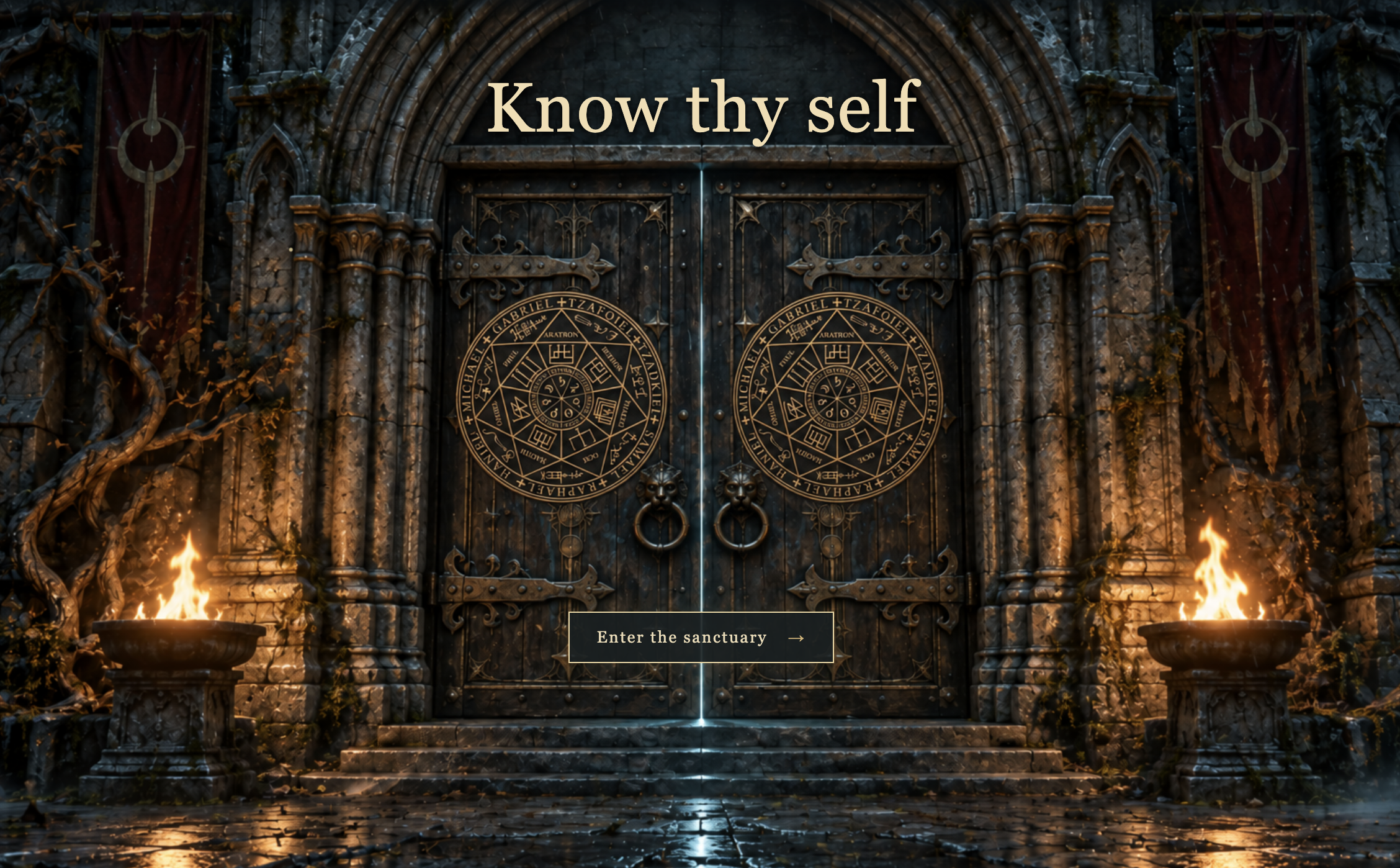 Know thy self — the illuminated doors to the 9Vibes School sanctuary